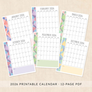 printable 2026 Calendar