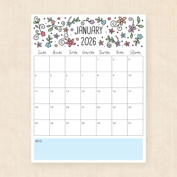 2026 Calendar