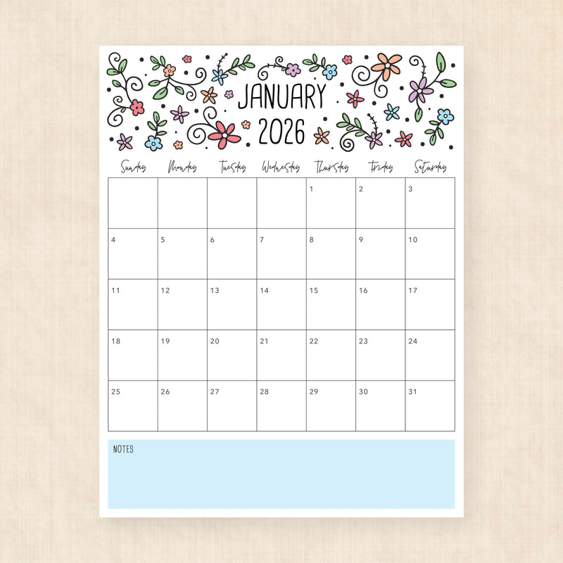 2026 Calendar