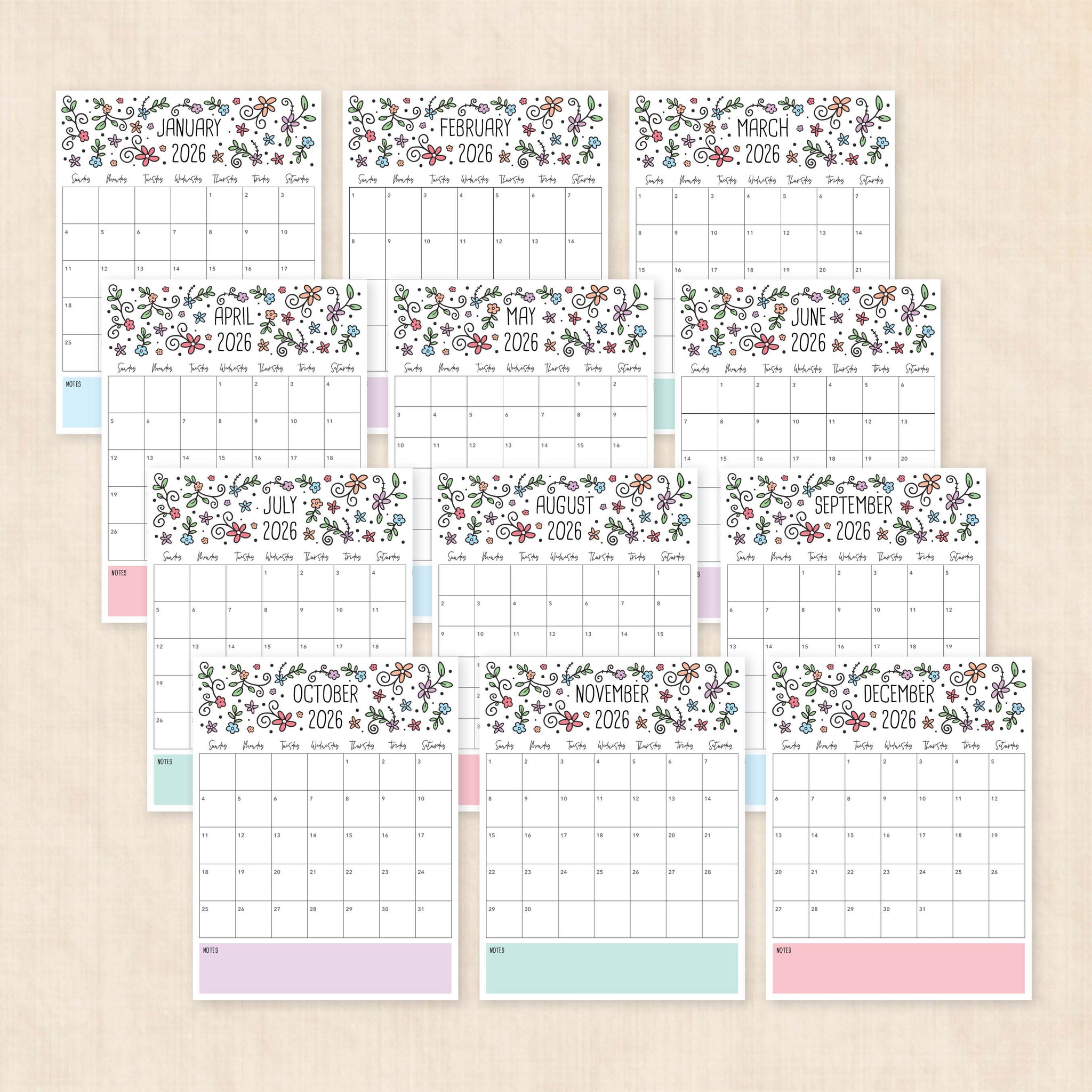 2026 Calendar