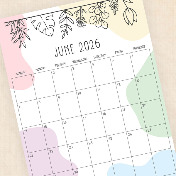 printable 2026 Calendar