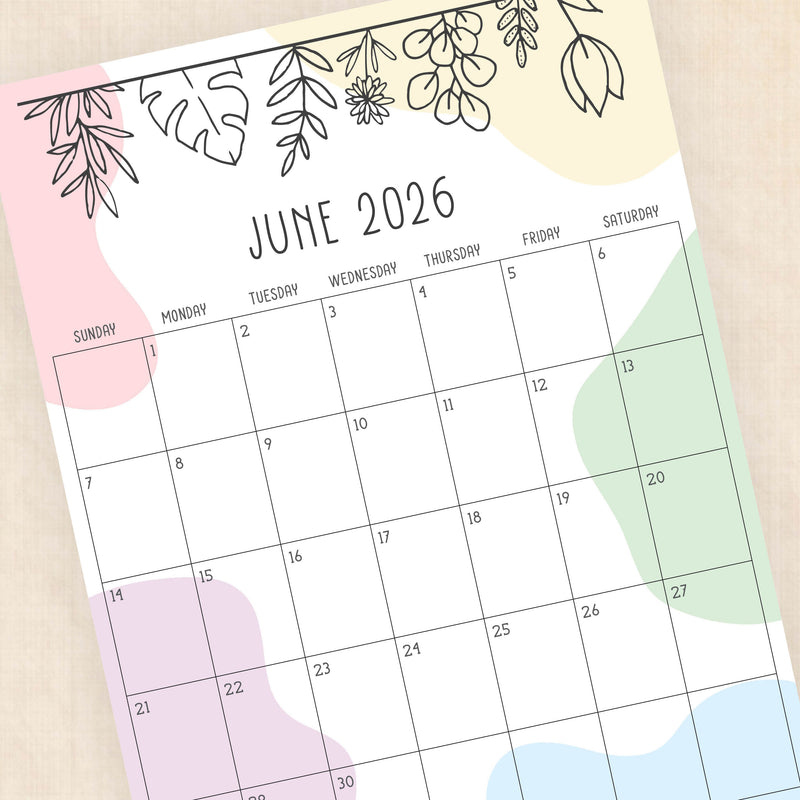 printable 2026 Calendar