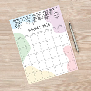 Printable 2026 Calendar