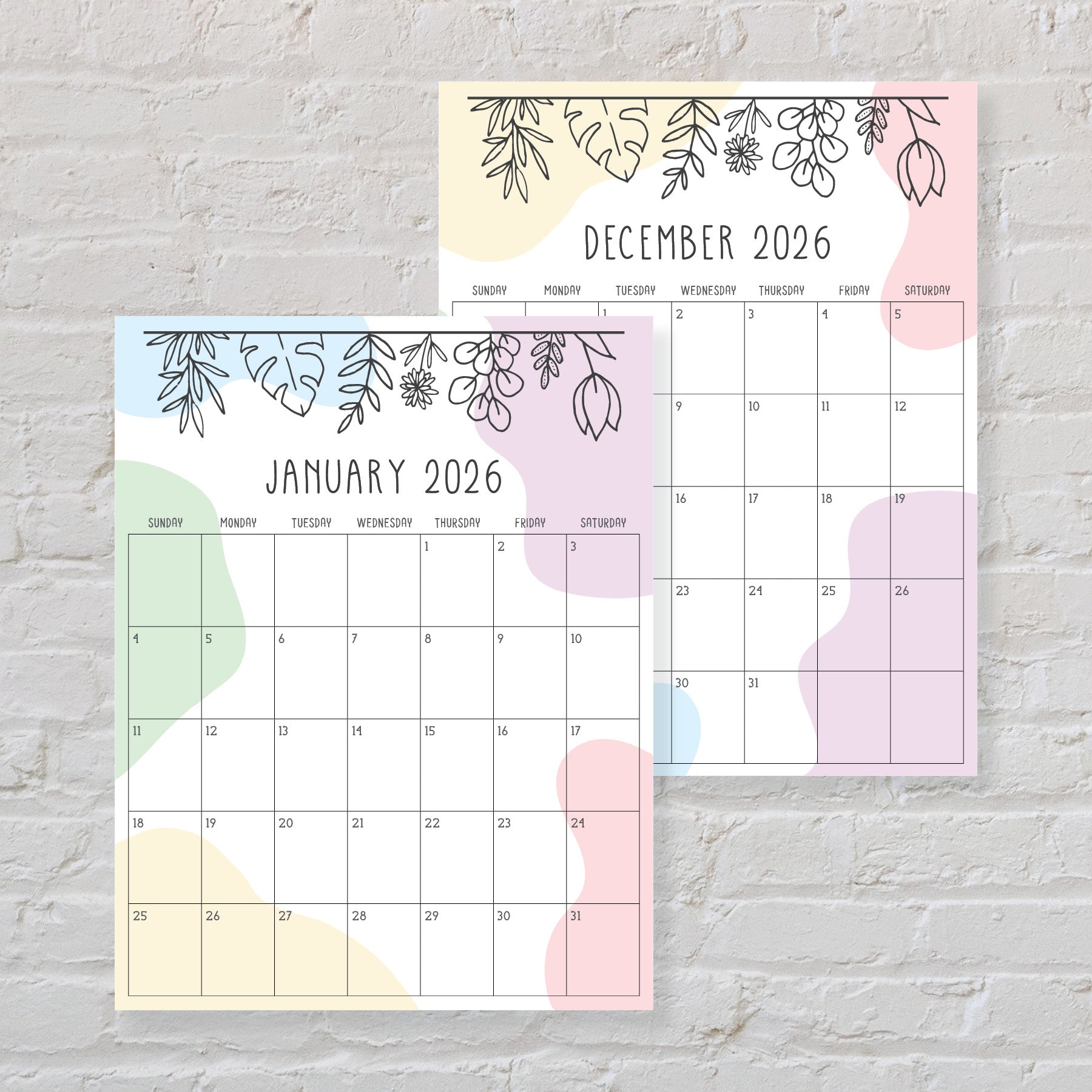 Printable 2026 Calendar