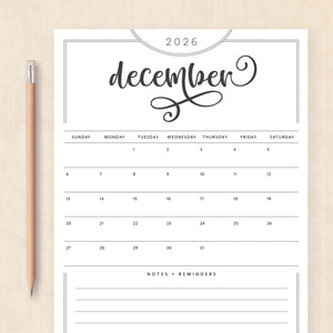 2026 Calendar