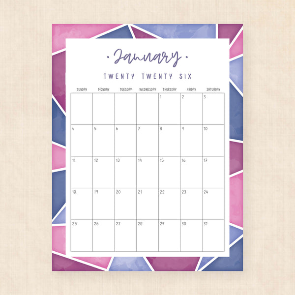 2026 Calendar