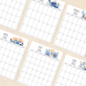 printable 2026 calendar