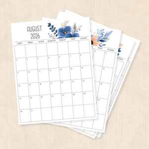 printable 2026 calendar