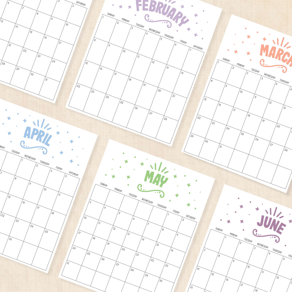 printable 2026 calendar