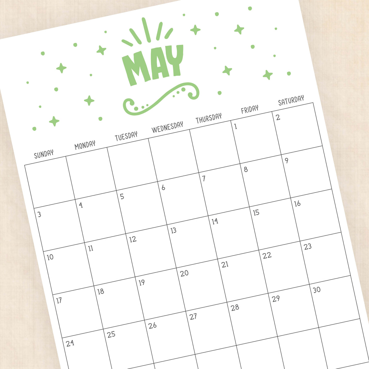 printable 2026 calendar