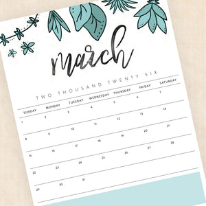 2026 Calendar