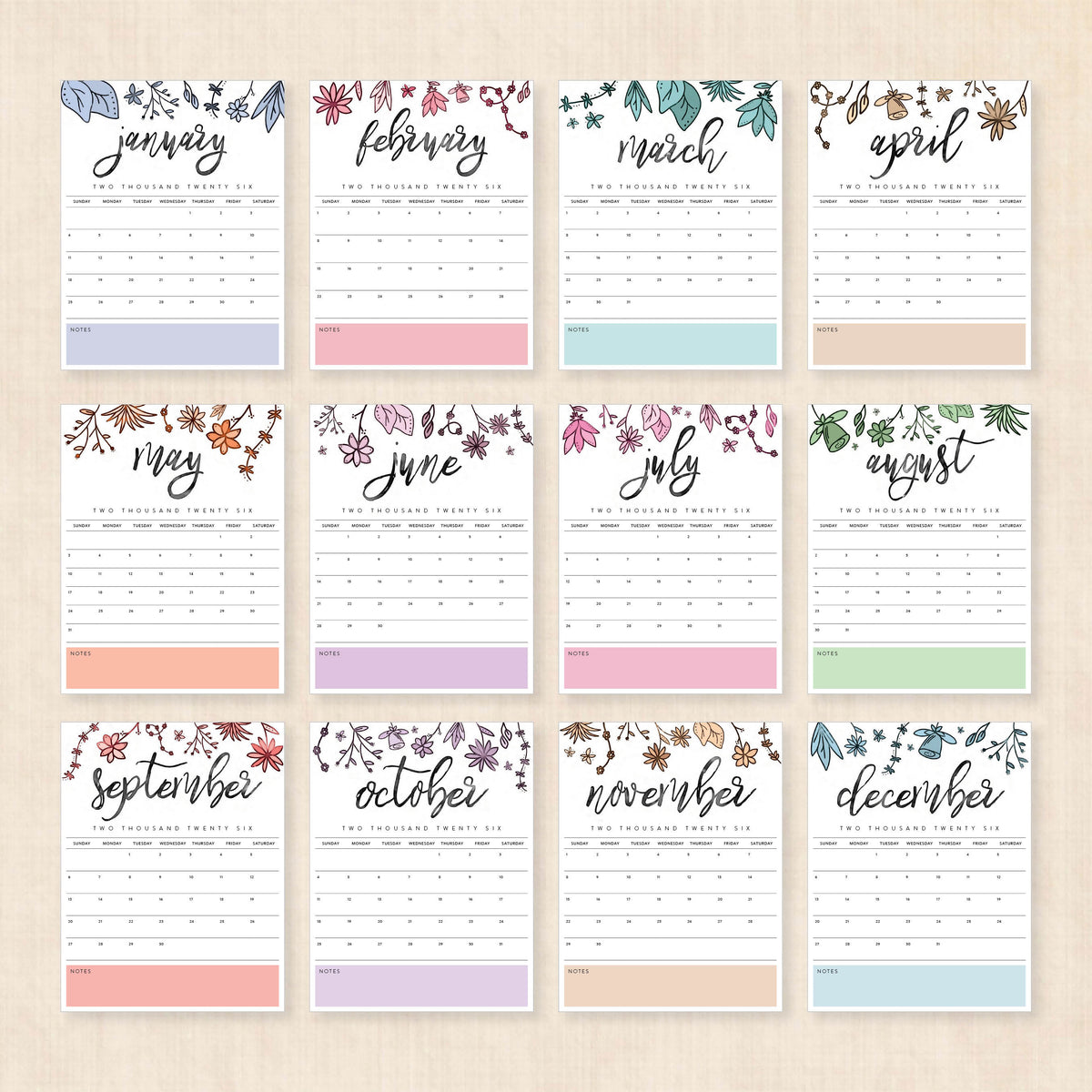 2026 Calendar