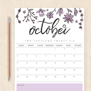 2026 Calendar