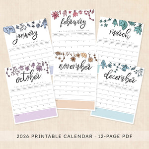 2026 Calendar