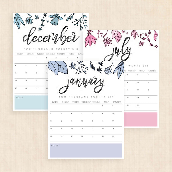 2026 Calendar