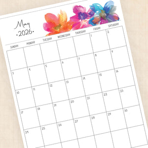 printable 2026 calendar