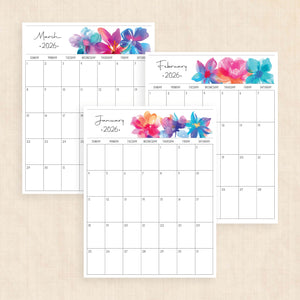 printable 2026 calendar