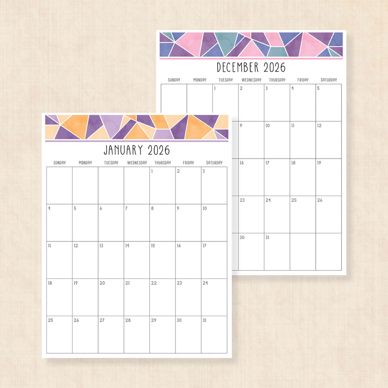printable 2026 calendar