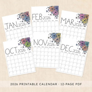printable 2026 Calendar