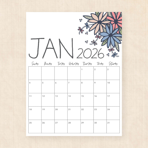 printable 2026 Calendar