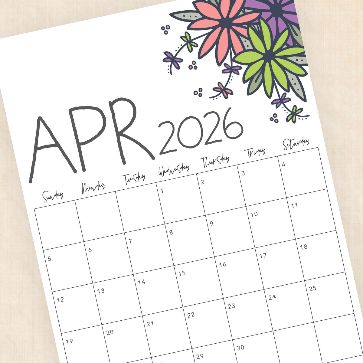 printable 2026 Calendar