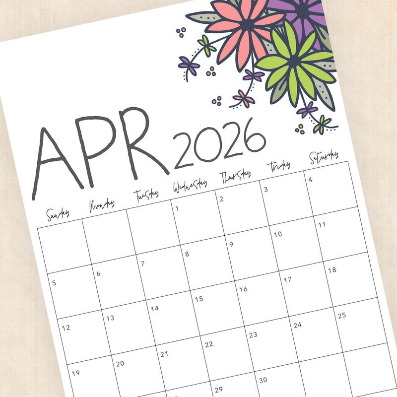 printable 2026 Calendar