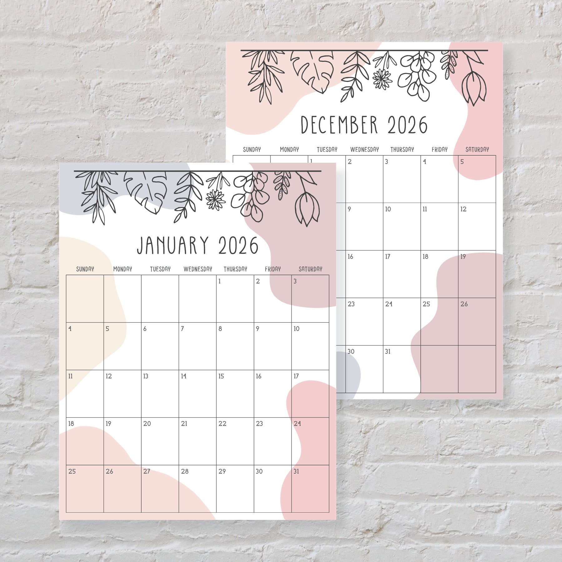 Printable 2026 Calendar