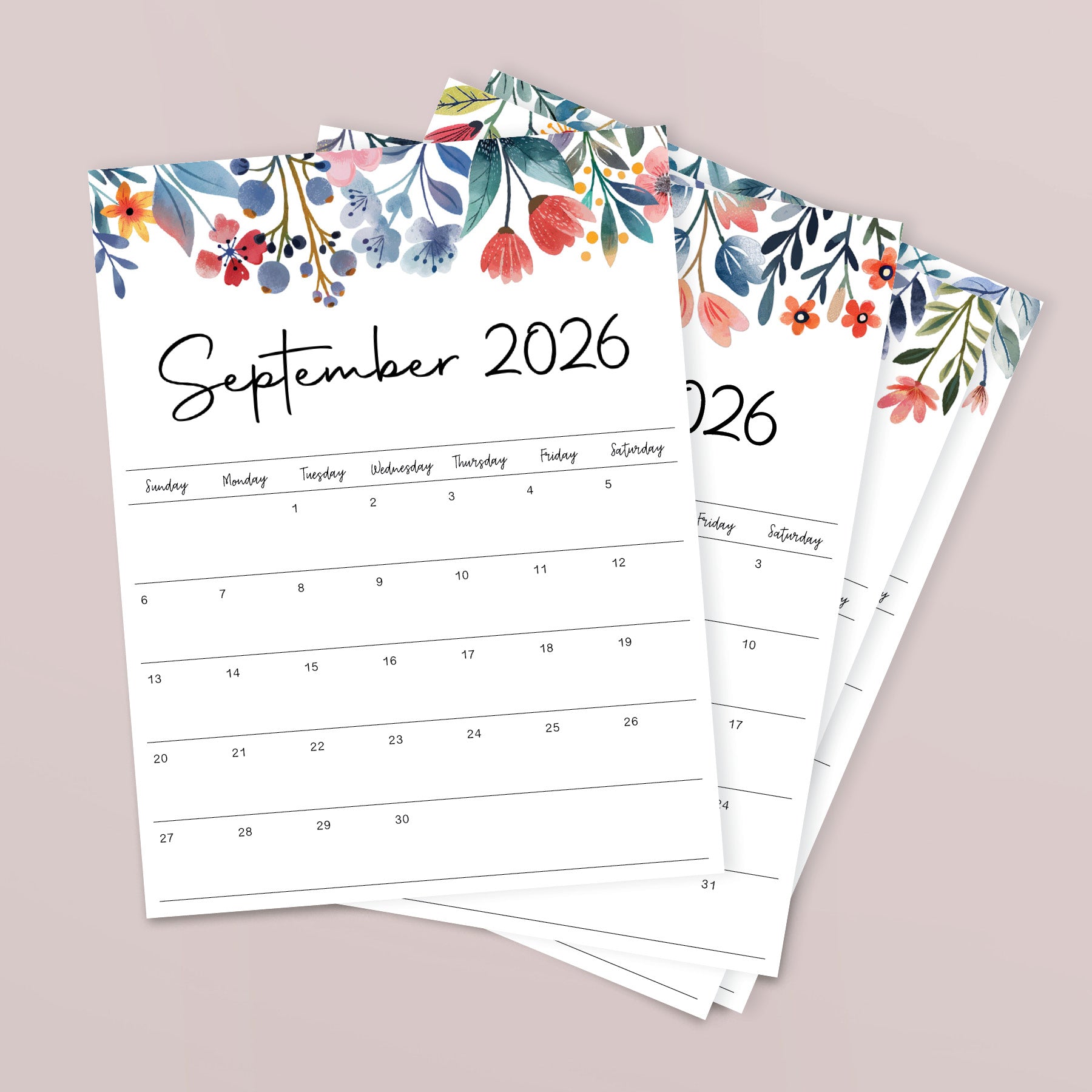 Printable 2026 Calendar