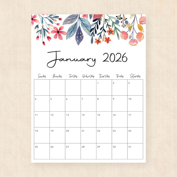 2026 Calendar