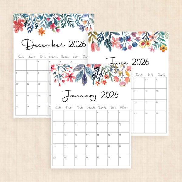 2026 Calendar · Tidy Plans 2026-calendar-tidy-plans