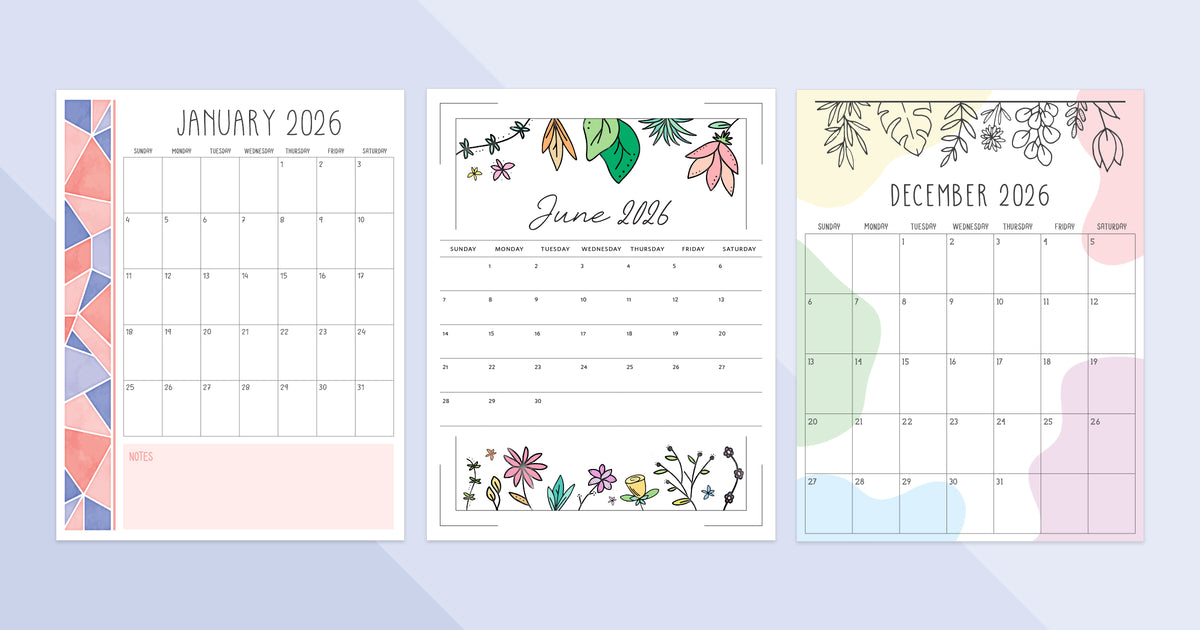 2026 calendar