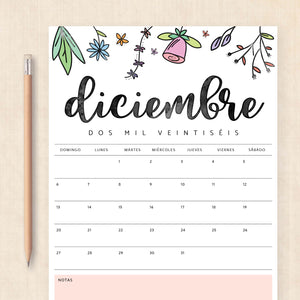 calendario 2026 para imprimir