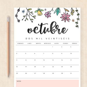 calendario 2026 para imprimir