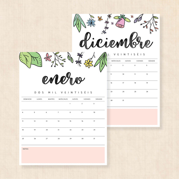 calendario 2026 para imprimir