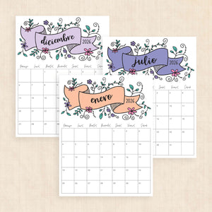 calendario 2026 para imprimir