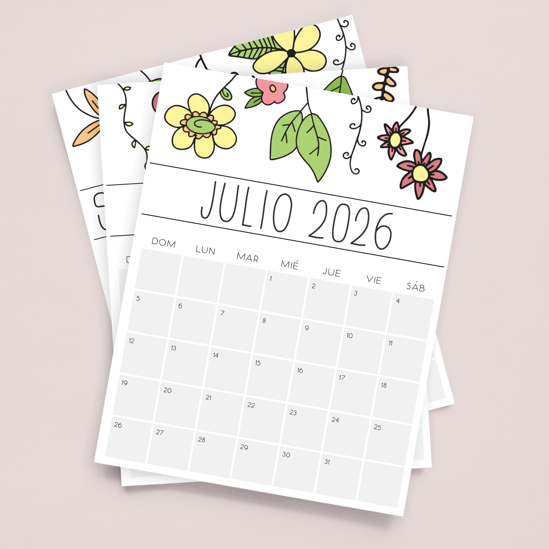 calendario 2026 para imprimir