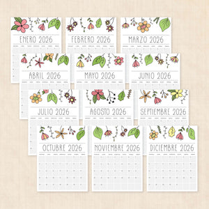 calendario 2026 para imprimir