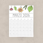 Load image into Gallery viewer, calendario 2026 para imprimir
