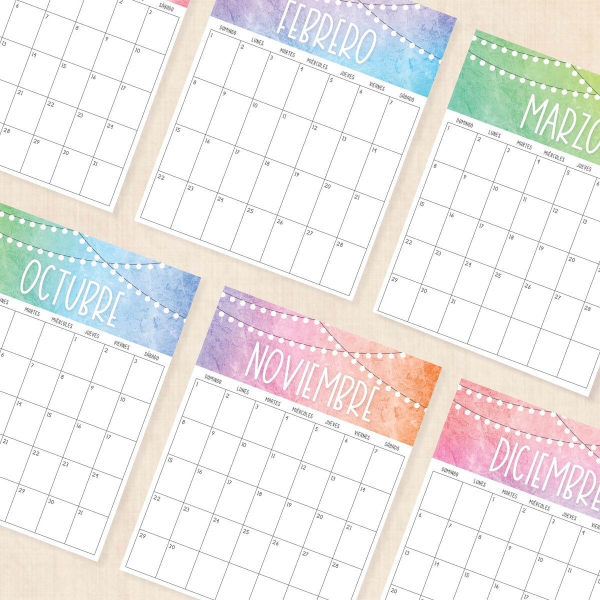 calendario 2026 para imprimir