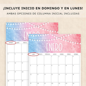 calendario 2026 para imprimir