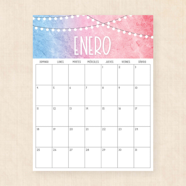calendario 2026 para imprimir