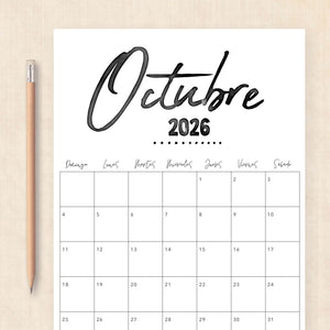 calendario 2026 para imprimir