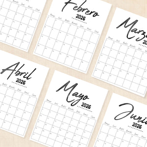 calendario 2026 para imprimir