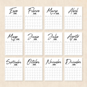 calendario 2026 para imprimir