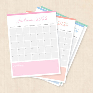 calendario 2026 para imprimir