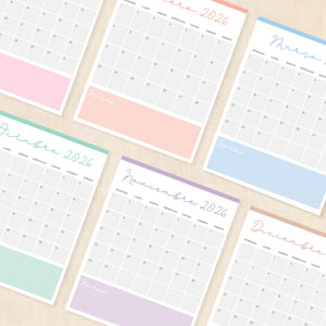 calendario 2026 para imprimir