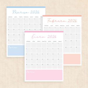 calendario 2026 para imprimir