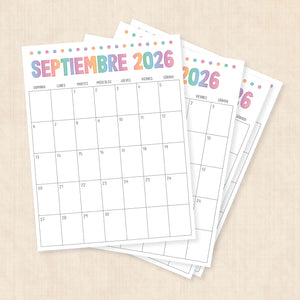 calendario 2026 para imprimir