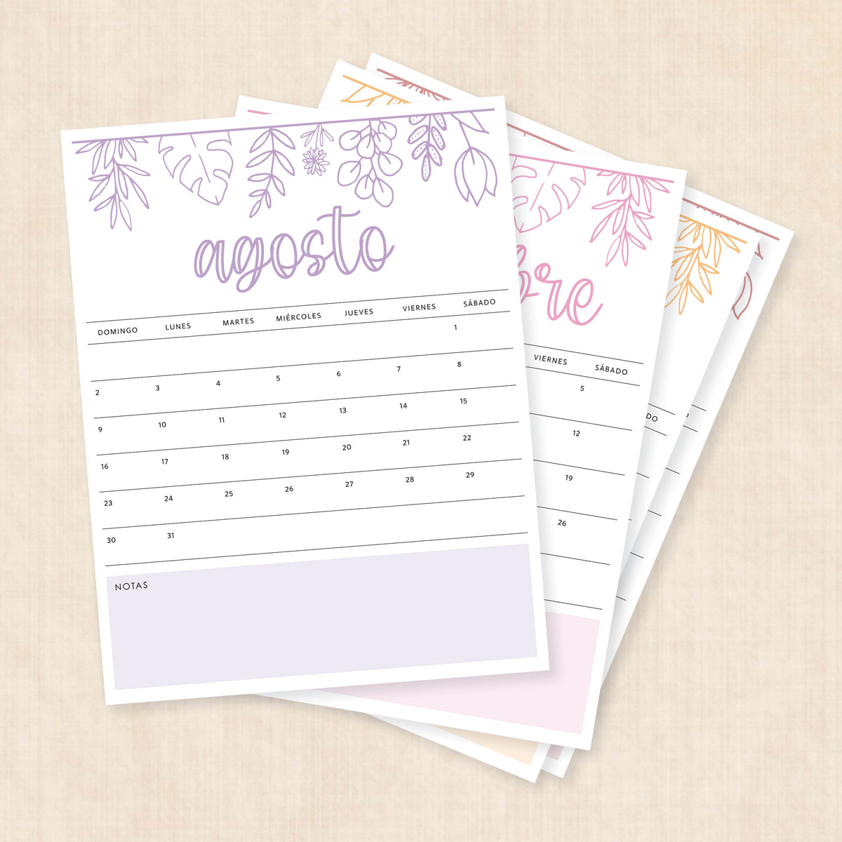 calendario 2026 para imprimir