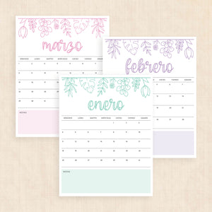 calendario 2026 para imprimir